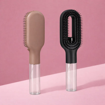 2-in-1 spray hair brush